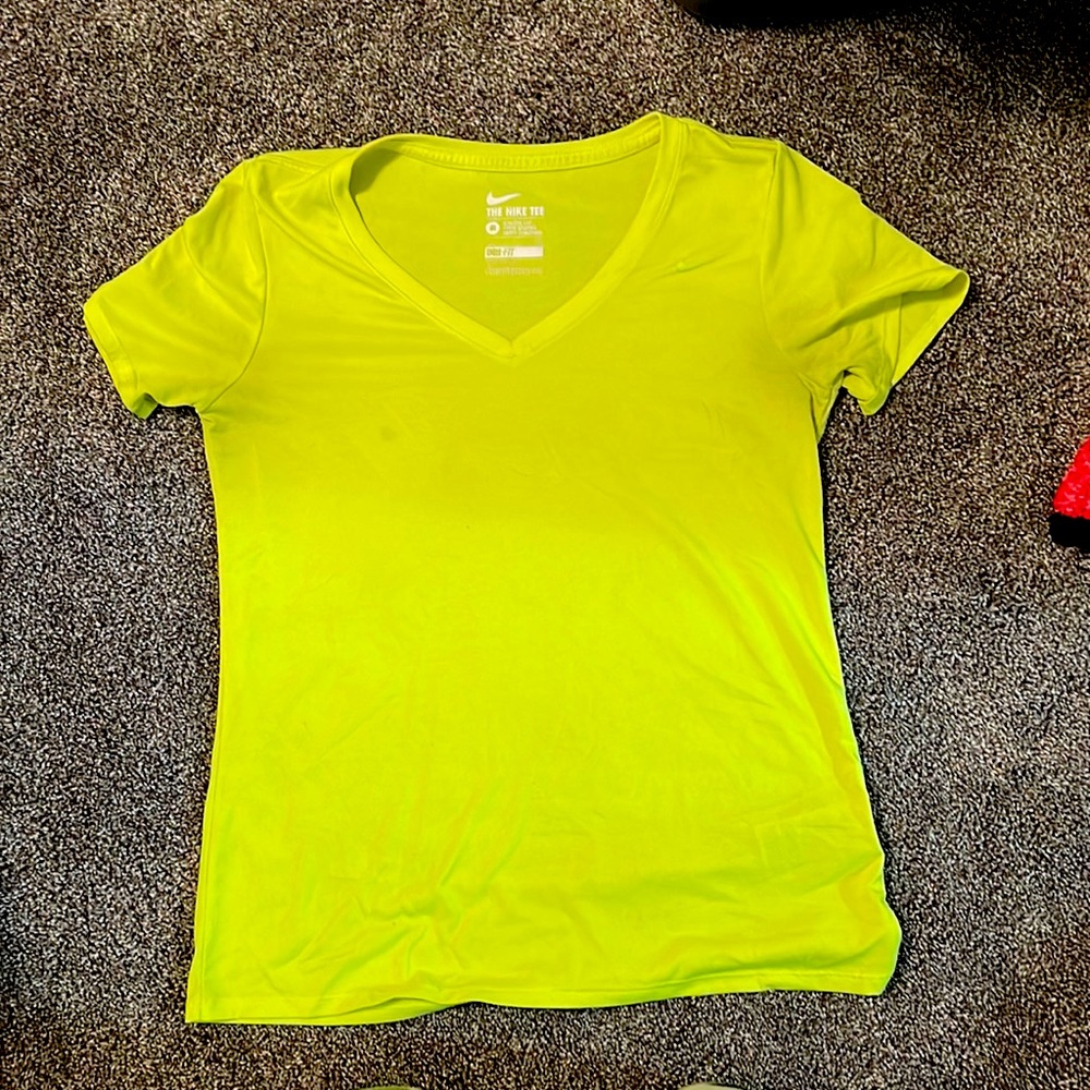 Neon Nike dri-fit tee